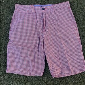 Banana Republic Men 32 Cotton Shorts Plaid Summer Preppy Casual